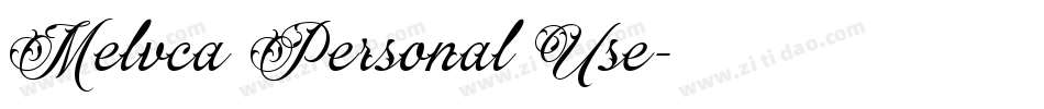 Melvca Personal Use字体转换